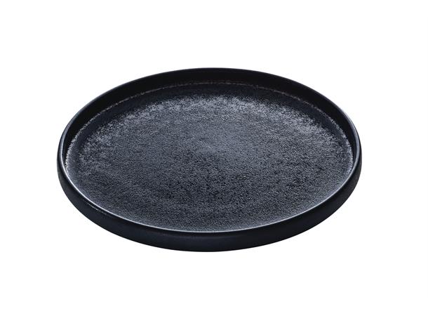 NARA tallerken Ø:210mm Sort Steingods - Ø:210mm H:25mm